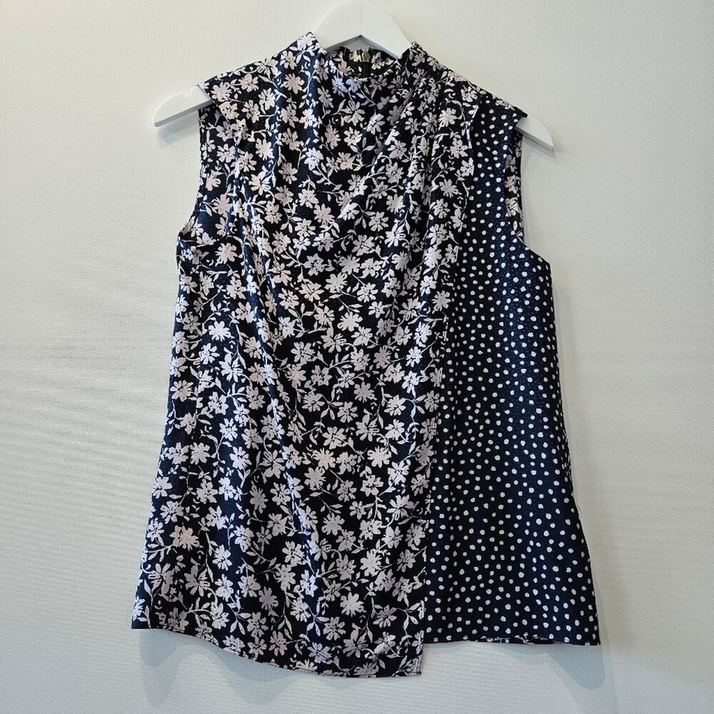 Rebecca Taylor Drape Silk Viscose Preppy Blend Blouse Size Small